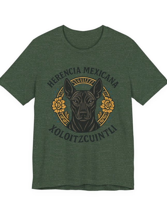 "Herencia mexicana - Xoloitzcuintli" Unisex Jersey Short Sleeve Tee