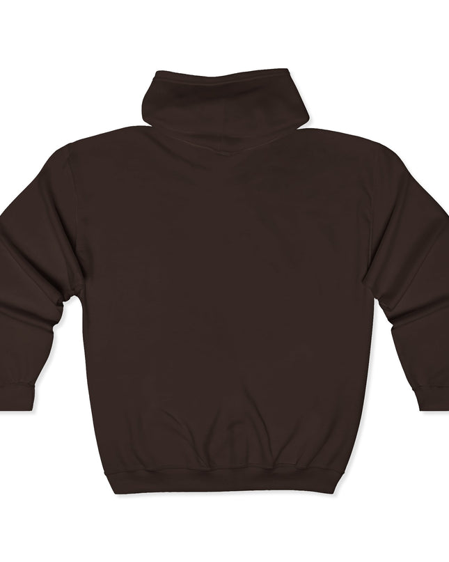 "Mom Strong (White embroidery)" Unisex Heavy Blend Full Zip Hooded Sweatshirt