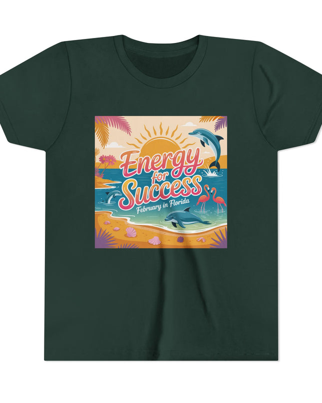"February in Florida, Energy for Success" Youth Short Sleeve Tee