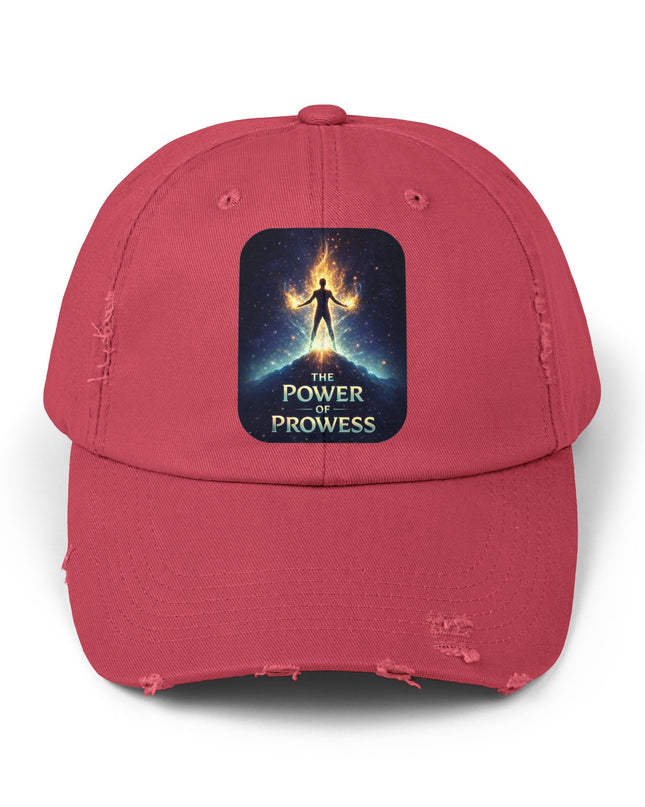 "The Power of Prowess" Unisex Distressed Cap