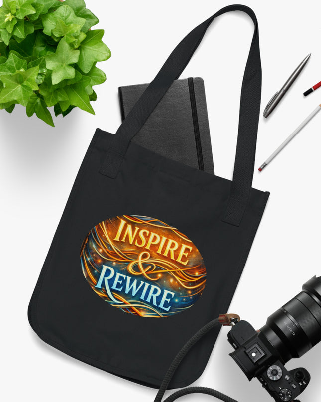 "Inspire and Rewire" Organic Canvas Tote Bag