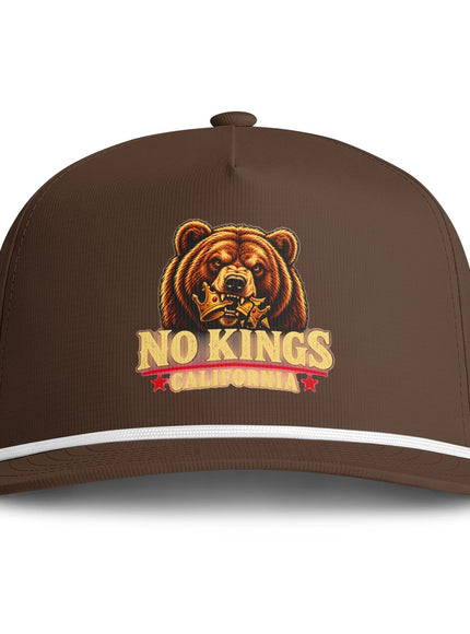 "No Kings California" Sunwashed Rope Cap