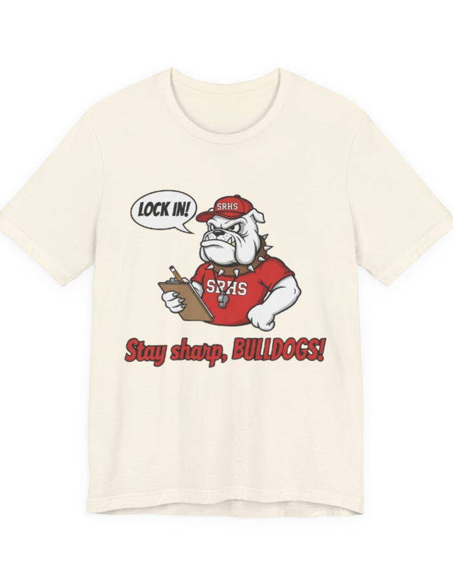 "Lock in, Stay Sharp" Unisex Jersey Short Sleeve Tee