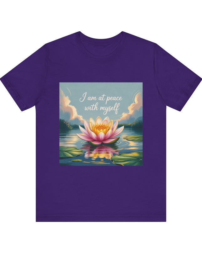 "I am at Peace with Myself" Women's and Men's Jersey Short Sleeve Tee