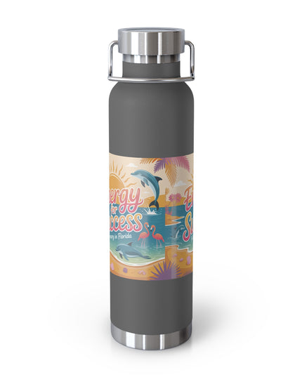 "February in Florida, Energy for Success" Copper Vacuum Insulated Bottle, 22oz