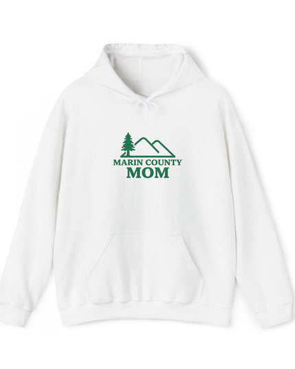 "Marin County Mom" Embroidered Unisex Heavy Blend Hooded Sweatshirt