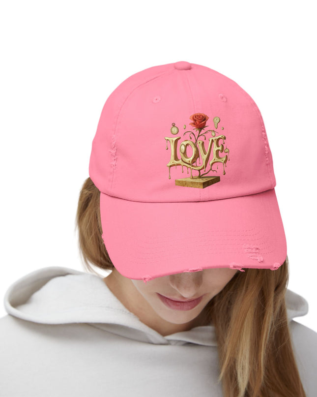"Love (Salvador Dali)" Unisex Distressed Cap
