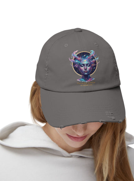 "The Universe is Inside of You" Unisex Distressed Cap