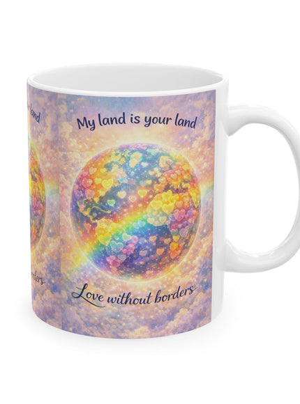 "My Land is Your Land" Ceramic Mug, (11oz, 15oz)