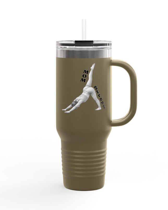 "Mom Strong Pilates" Insulated Travel Mug, 40oz