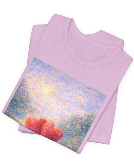 "Valentine's Day - Monet Style" Unisex Jersey Short Sleeve Tee