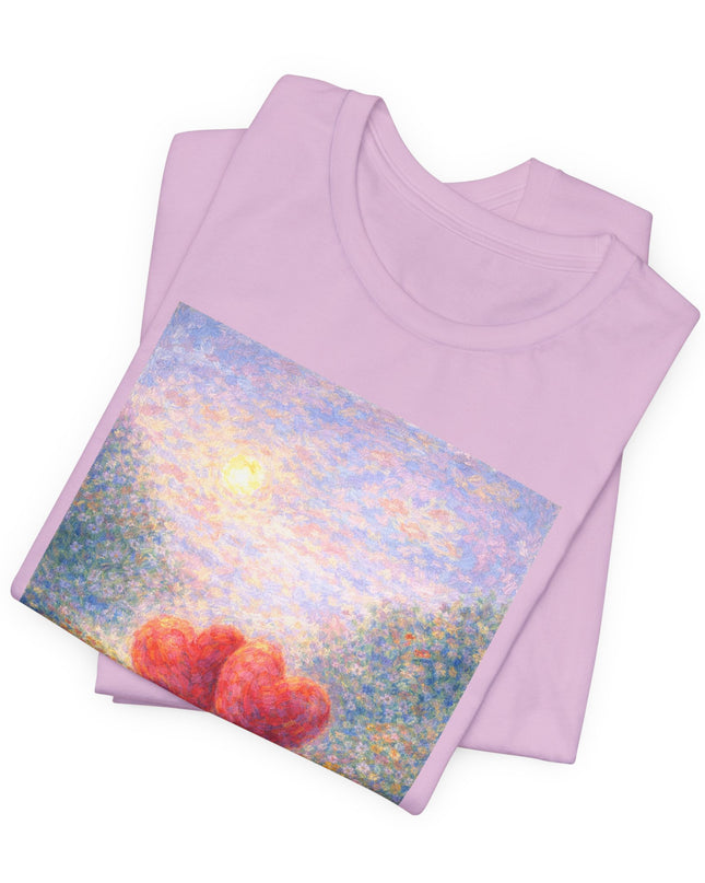 "Valentine's Day - Monet Style" Unisex Jersey Short Sleeve Tee