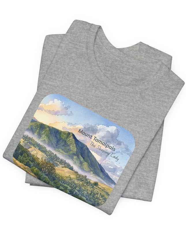 "Mount Tamalpais, the Sleeping Lady" Unisex Jersey Short Sleeve Tee