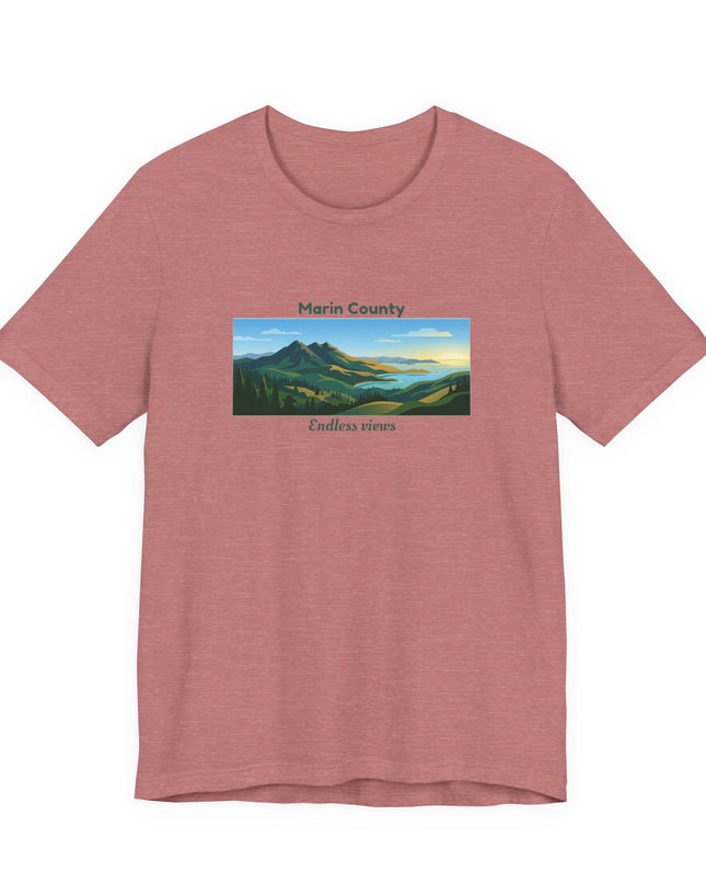 "Marin County - Endless Views" Unisex Jersey Short Sleeve Tee