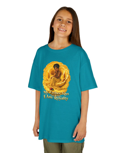 "My Father Says I am Royalty" Kids Heavy Cotton Tee