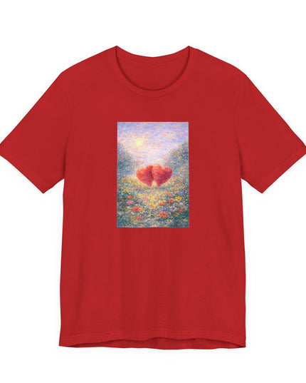 "Valentine's Day - Monet Style" Unisex Jersey Short Sleeve Tee