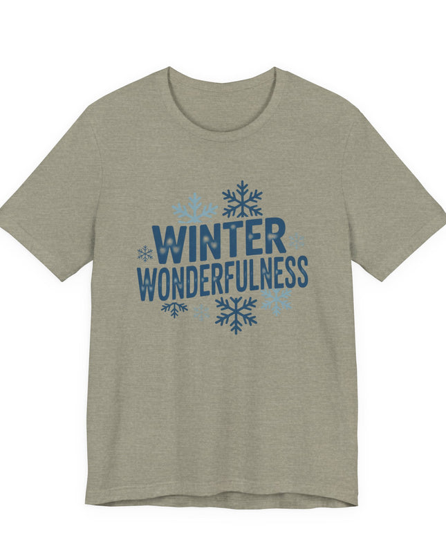 "Winter Wonderfulness" Unisex Jersey Short Sleeve Tee