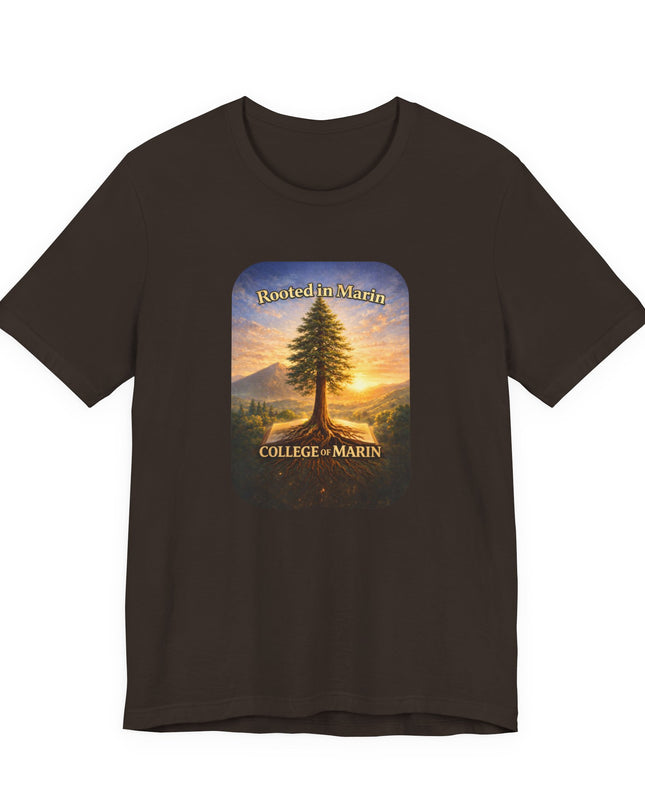 "Rooted in Marin, College of Marin" Unisex Jersey Short Sleeve Tee