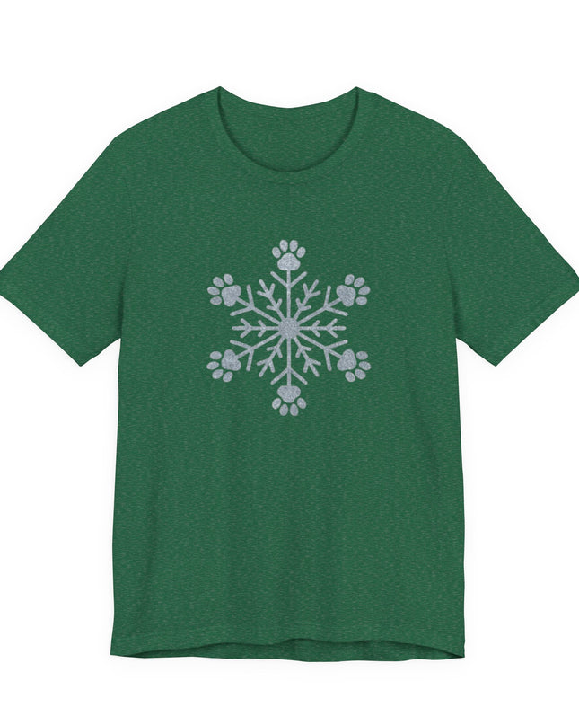 "Snowflake with paws" Unisex Jersey Short Sleeve Tee