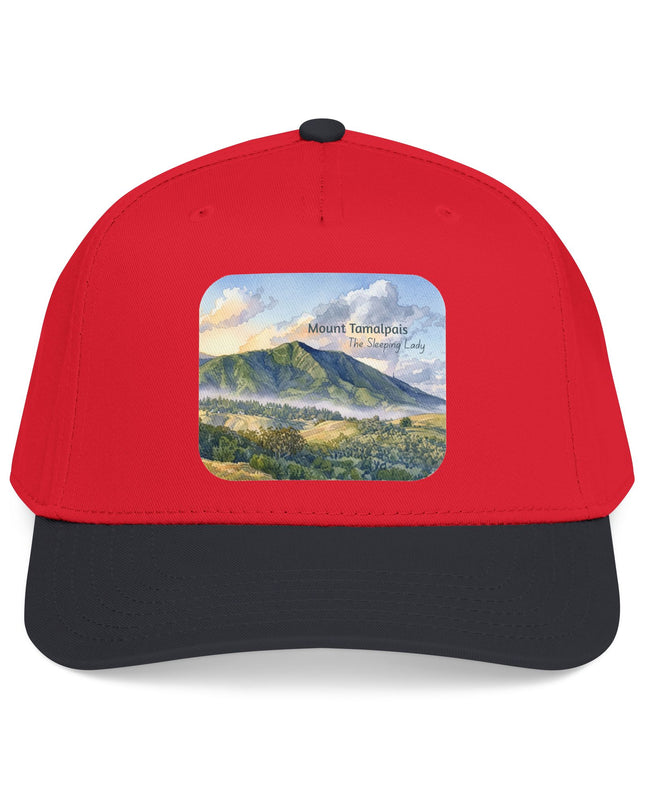 "Mount Tamalpais, the Sleeping Lady" Mid Profile Baseball Cap