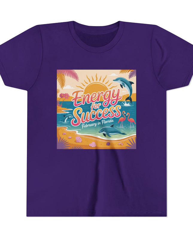 "February in Florida, Energy for Success" Youth Short Sleeve Tee