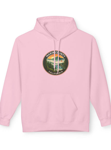 "Marin County, Above the Fog- no text" Unisex Midweight Softstyle Fleece Hoodie