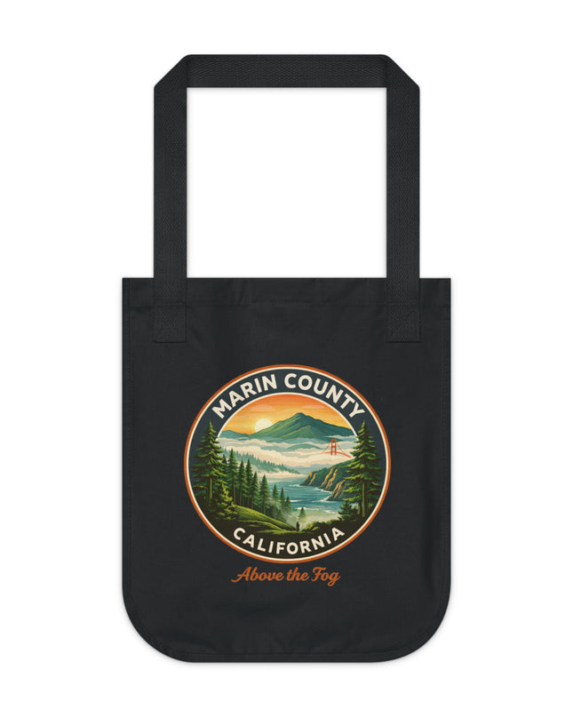 "Marin County, Above the Fog" Organic Canvas Tote Bag