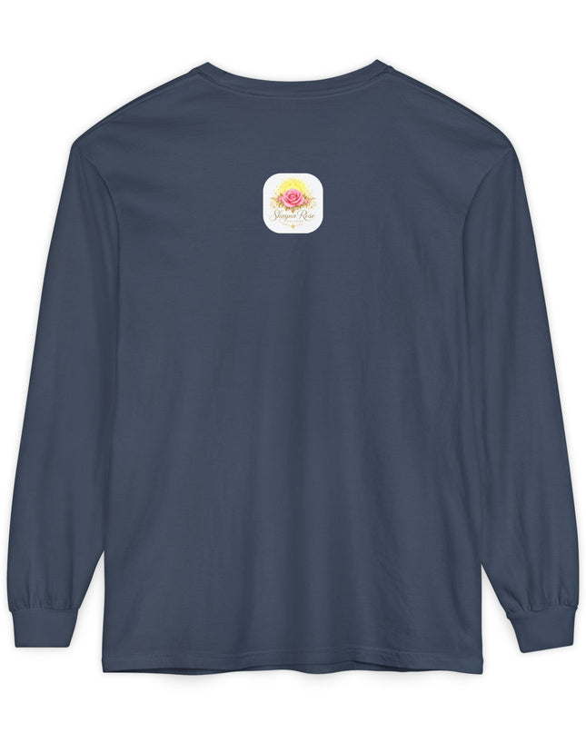 "Blessed and Beautiful" Unisex Garment-dyed Long Sleeve T-Shirt