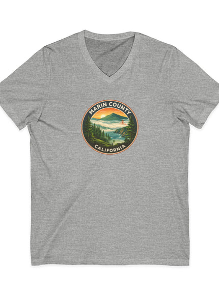 "Above the fog" Unisex Jersey Short Sleeve V-Neck Tee