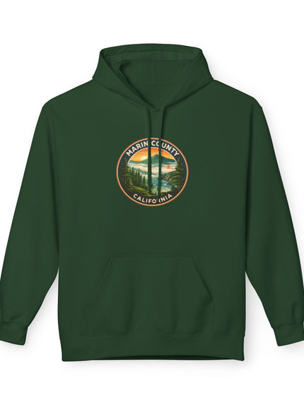 "Marin County, Above the Fog- no text" Unisex Midweight Softstyle Fleece Hoodie