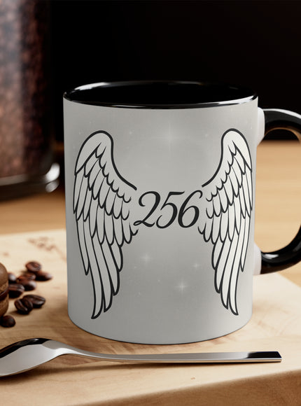 "Celestial Angel Wings 256" Accent Mug