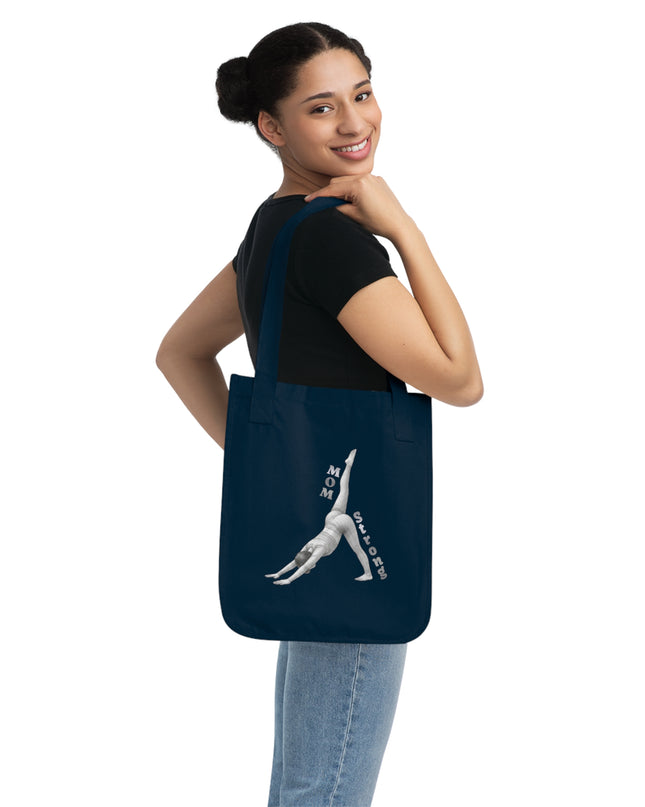 "Mom Strong Pilates" Organic Canvas Tote Bag