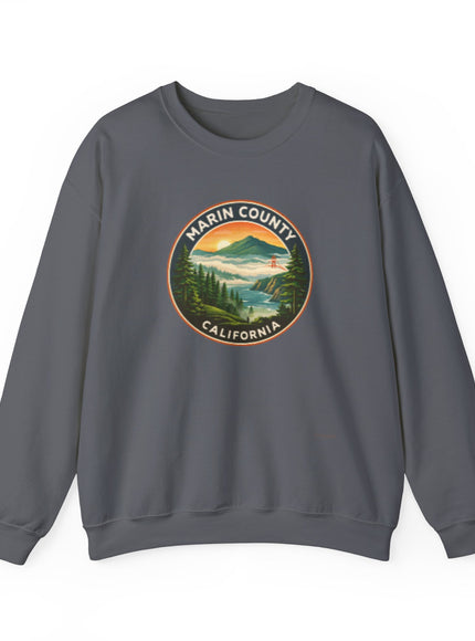 "Marin County, Above the Fog - no text" Unisex Heavy Blend Crewneck Sweatshirt