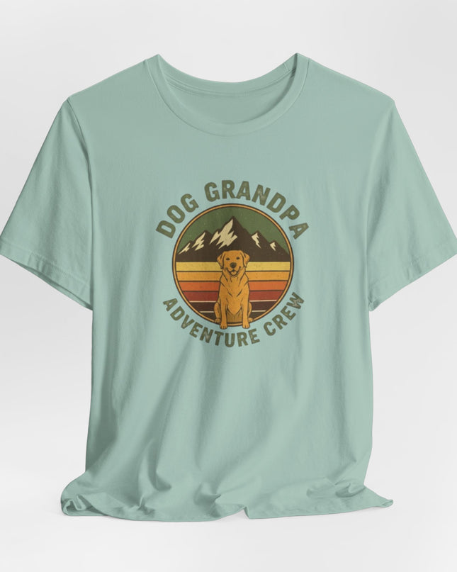 "Dog Grandpa Adventure Crew" Unisex Jersey Short Sleeve Tee