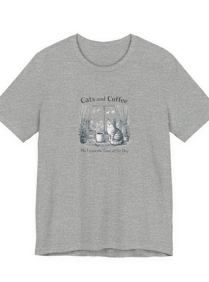 "Cats and Coffee" Unisex Jersey Short Sleeve Tee