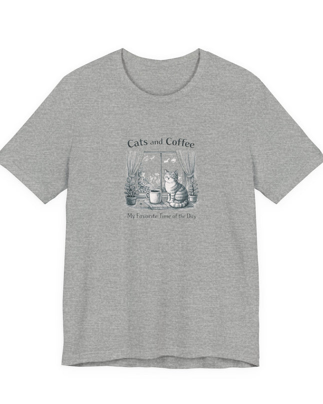 "Cats and Coffee" Unisex Jersey Short Sleeve Tee
