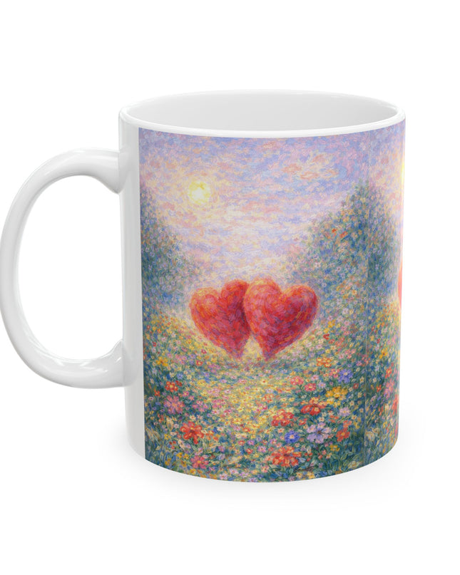 "Valentine's Day - Monet Style" Ceramic Mug, (11oz, 15oz)