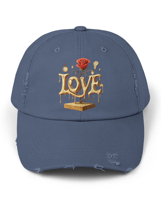 "Love (Salvador Dali)" Unisex Distressed Cap
