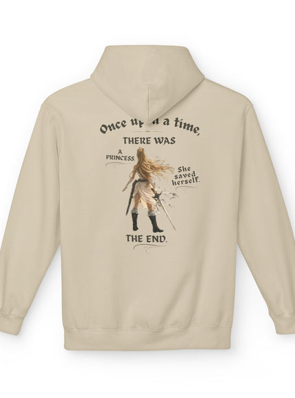 "She Saved Herself V1" (Ink both sides) Unisex Midweight Softstyle Fleece Hoodie