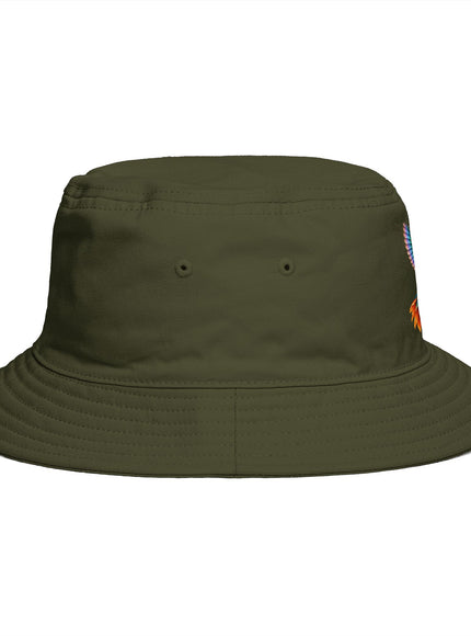"Hummingbird and Poppies" Bucket Hat