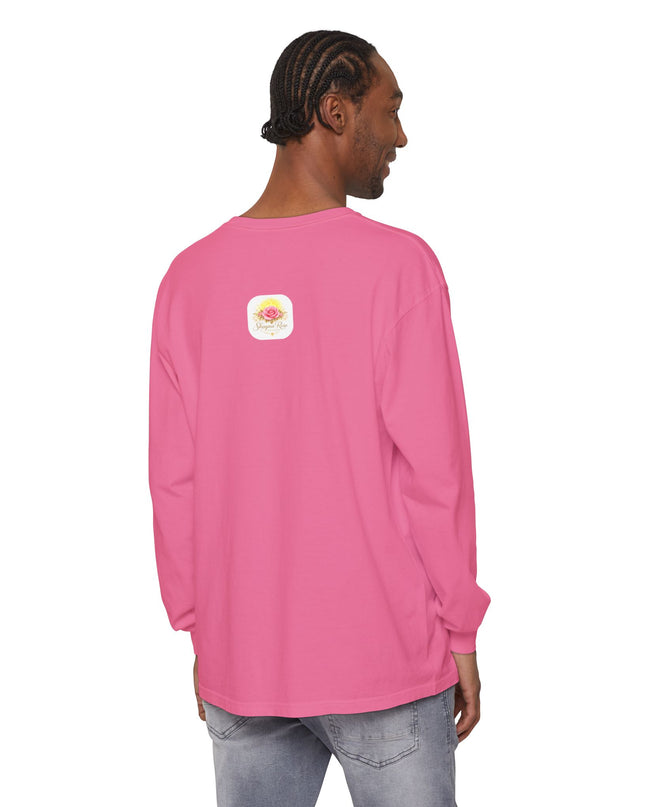 "Happy Valentine's Day" Unisex Garment-dyed Long Sleeve T-Shirt
