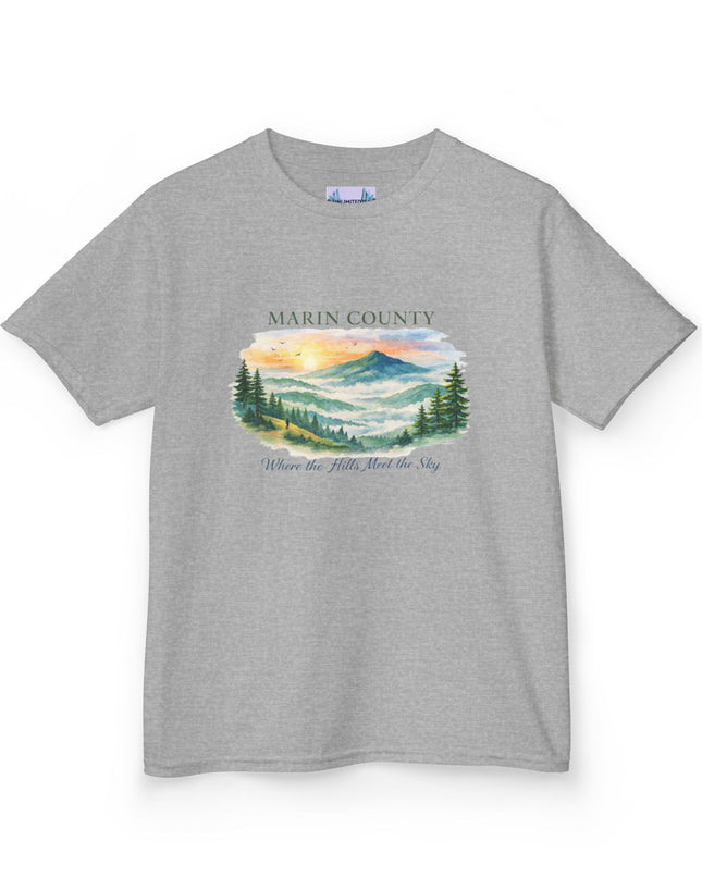 "Marin County, Where the Hills Meet the Sky" Kids Heavy Cotton Tee