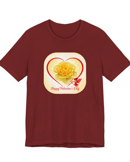 "Happy Valentine's Day" Unisex Jersey Short Sleeve Tee