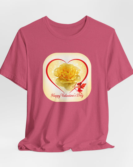 "Happy Valentine's Day" Unisex Jersey Short Sleeve Tee