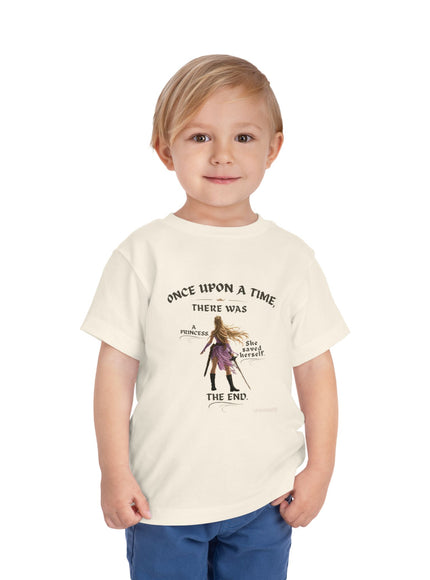 "She Saved Herself V2" Toddler Short Sleeve Tee
