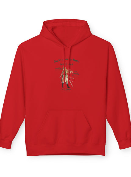 "She Saved Herself V1" (Ink both sides) Unisex Midweight Softstyle Fleece Hoodie