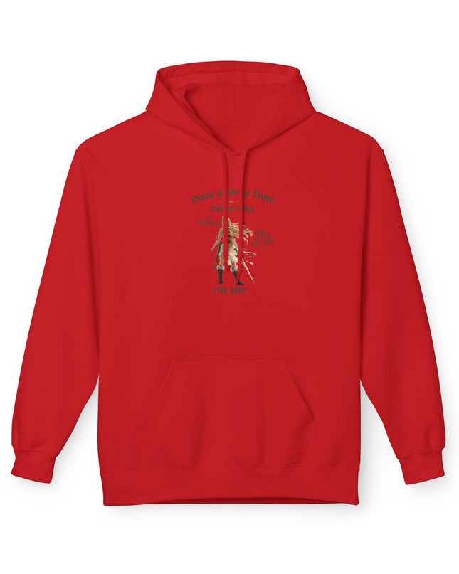 "She Saved Herself" (Ink both sides) Unisex Midweight Softstyle Fleece Hoodie