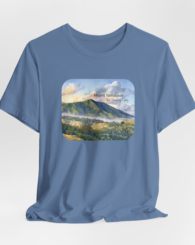 "Mount Tamalpais, the Sleeping Lady" Unisex Jersey Short Sleeve Tee