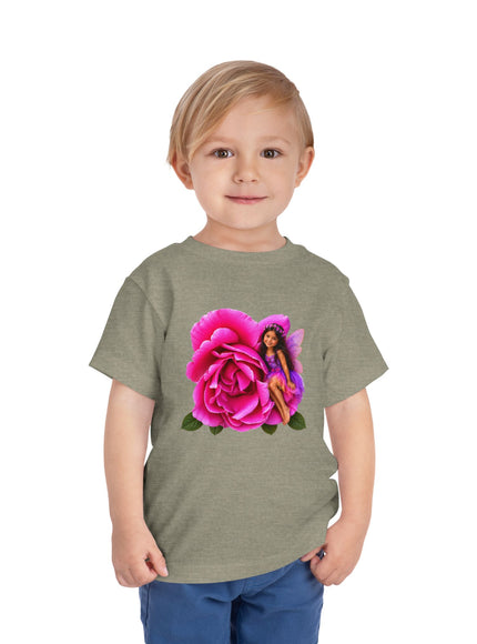 "Rose Fairy" Toddler Short Sleeve Tee