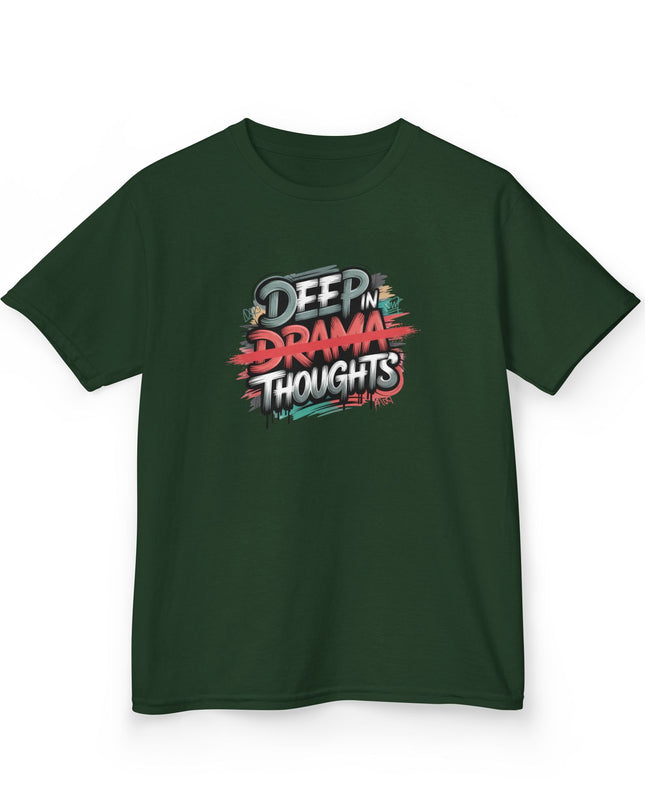 "Deep in Drama Thoughts" Kids Heavy Cotton Tee
